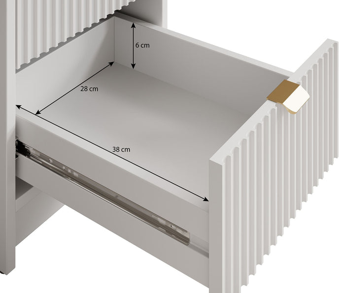 Meubella - Kaptafel Tavares - Wit - 120 cm