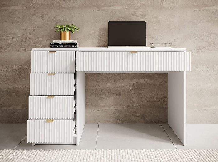 Meubella - Kaptafel Tavares - Wit - 120 cm