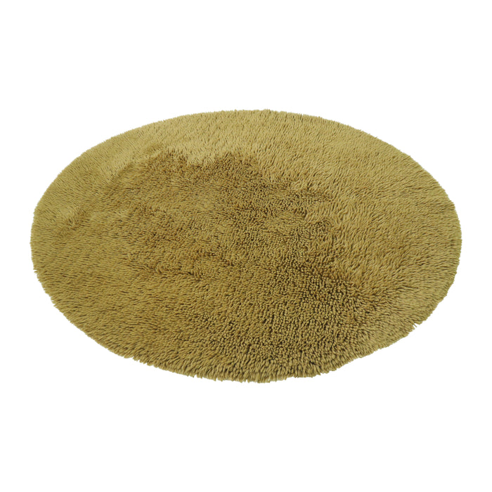 by fonQ Fuzz Vloerkleed Ø 240 cm - Olijfgroen