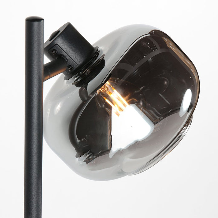 Mexlite Vloerlamp Tenebris Zwarte 2-Lichts 4213ZW