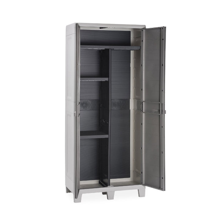 Toomax Florida XL utility opbergkast hoog - lichtgrijs|donkergrijs