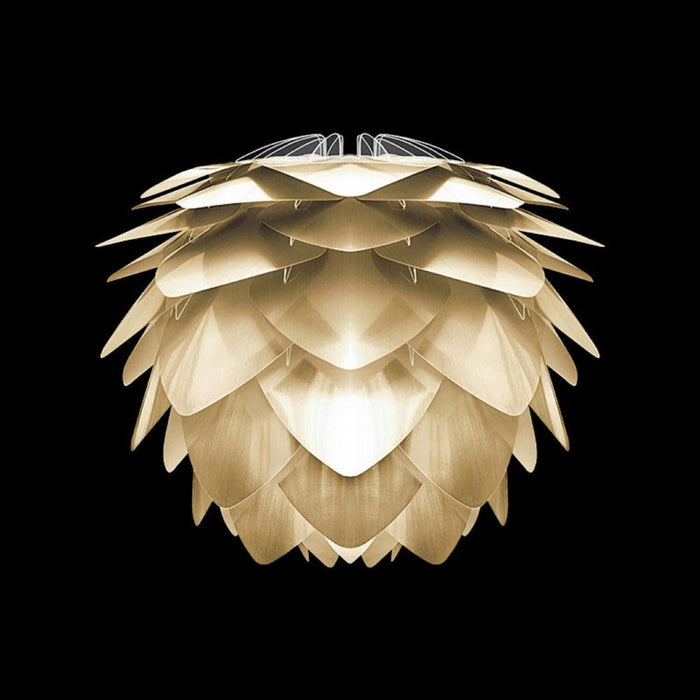 Umage Silvia Mini hanglamp brushed brass - met koordset zwart - Ø 32