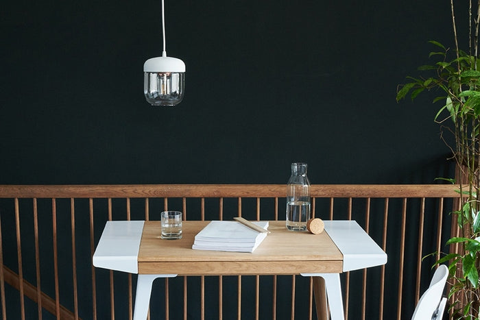 Umage Acorn hanglamp wit met copper - met koordset wit - Ø 14 cm