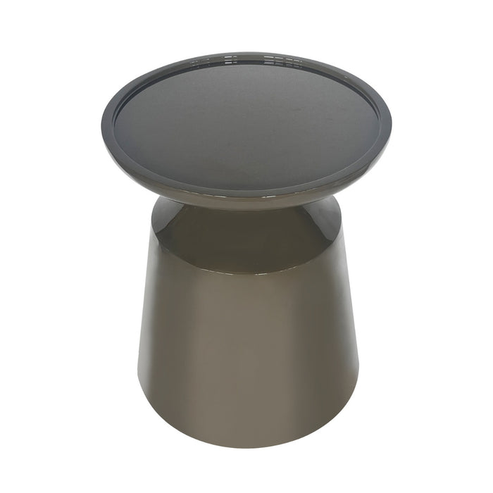 DÉJA Living - Bijzettafel Kaki Groen Glossy MDF - 40x40x50cm - Fjell