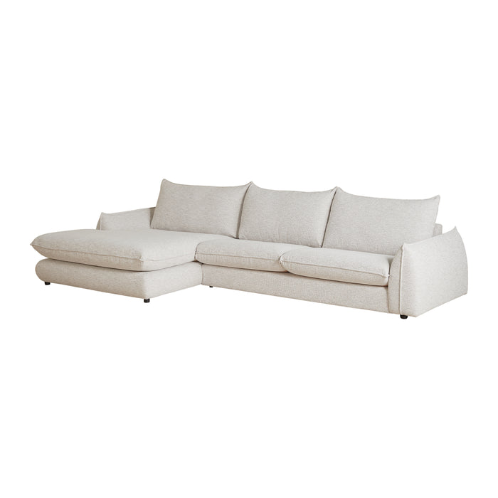 by fonQ Tovy Hoekbank met Chaise Longue Links - Naturel Melange