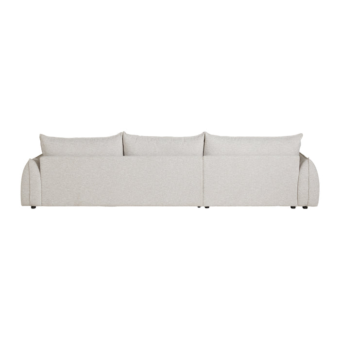 by fonQ Tovy Hoekbank met Chaise Longue Links - Naturel Melange