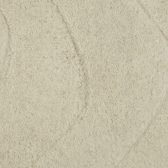 by fonQ Groovy Vloerkleed Ø 200 cm - Beige