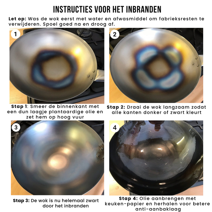 Cookinglife Pannenset Voccelli (Koekenpan ø 24 cm & Wokpan ø 25 cm) - zonder anti-aankbalaag
