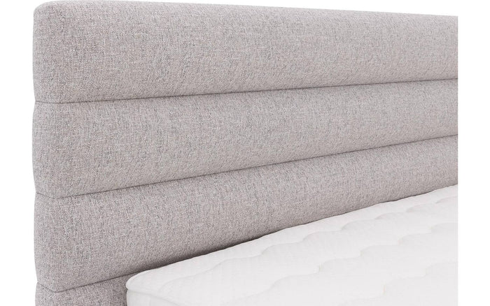 Goossens Boxspring Quatro inclusief topper - grijs - 160 x 214 cm cm