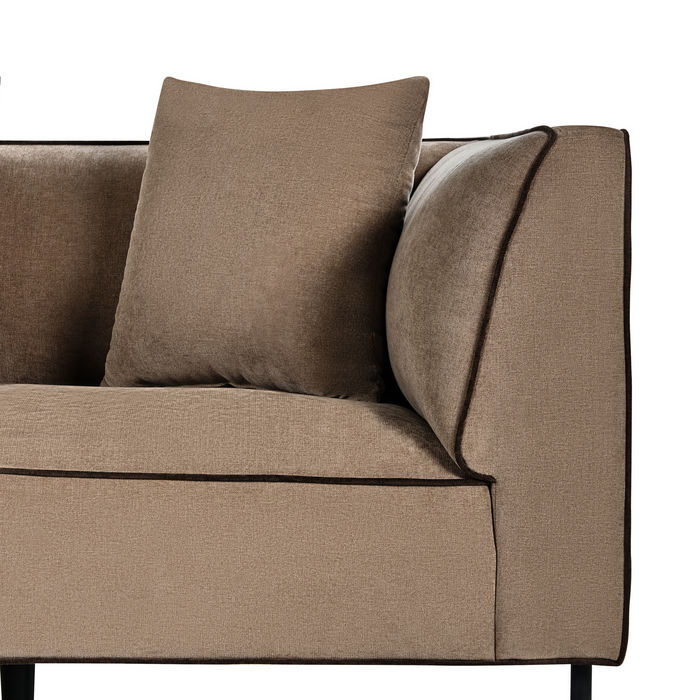 Beliani-SATER-Hoekbank 3-zits-Lichtbruin-Linkszijdig-Chenille