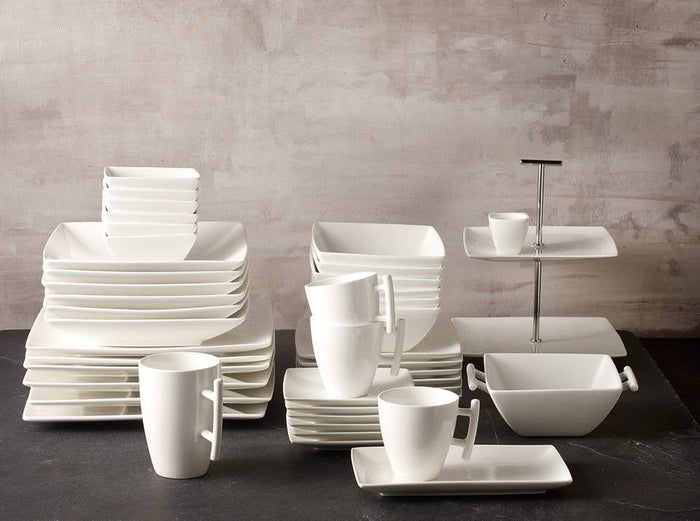 BonBistro Ovenschaal Yong Squito - 19 x 12 x 6 cm | 720 ml - Wit - 2 stuks