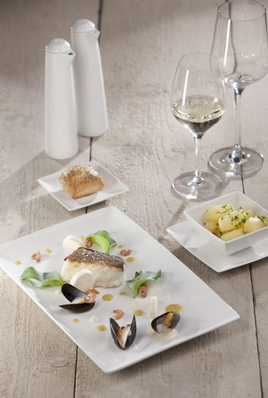 BonBistro Ovenschaal Yong Squito - 19 x 12 x 6 cm | 720 ml - Wit - 2 stuks