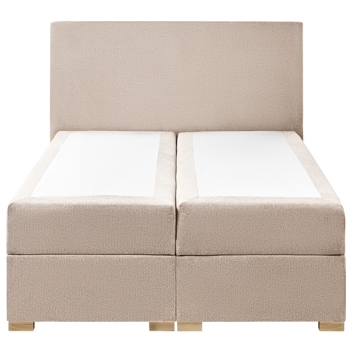 Beliani - MAJOR - Boxspring - Taupe - 120 x 200 cm - Stof