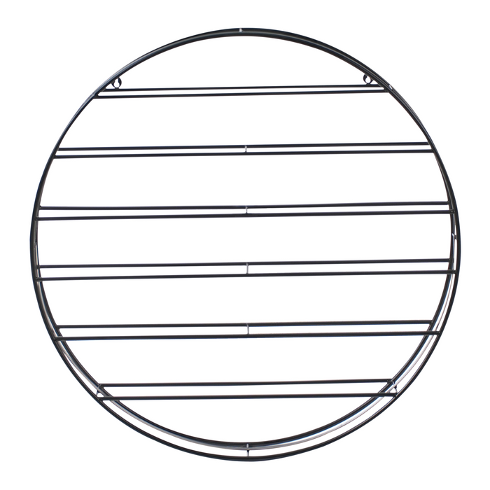 Beliani - ANNACOTTY - Wijnrek - Zwart - IJzer