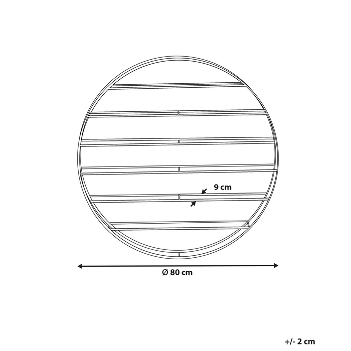 Beliani - ANNACOTTY - Wijnrek - Zwart - IJzer