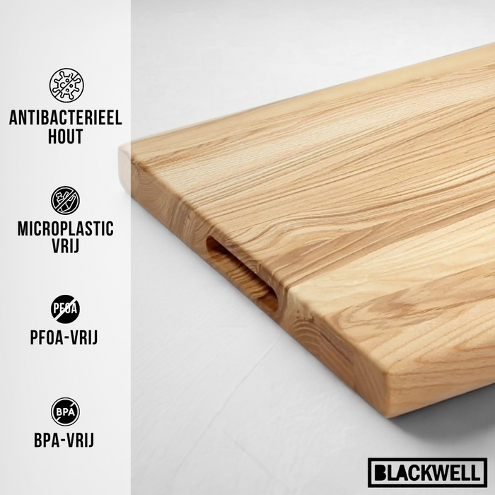 Blackwell Houten Snijplank - Met Greep - Beukenhout - 60 x 40 x 4 cm