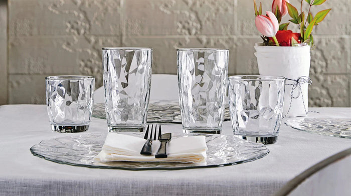 Bormioli Rocco Glazenset - Waterglazen - Tumblers - Diamond 300 ml - 18 Stuks