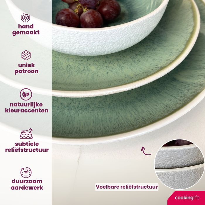 Dinerborden Belize ø 25 cm - 6 stuks - Cookinglife