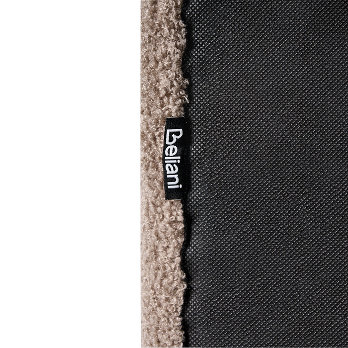 Beliani - LUNAN - Tweepersoonsbed - Taupe - 120 x 200 cm - Bouclé