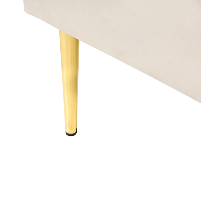 Beliani-FLAYAT-Eenpersoonsbed-Lichtbeige-120 x 200 cm-Fluweel