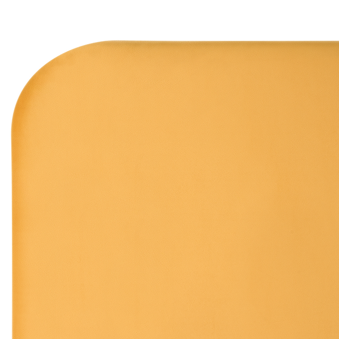 Beliani - FLAYAT - Eenpersoonsbed - Geel - 120 x 200 cm - Fluweel