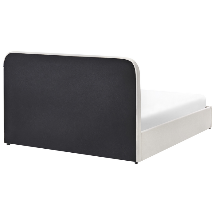 Beliani-CHALLANS-Bed met opbergruimte-Off-white-140 x 200 cm-Stof