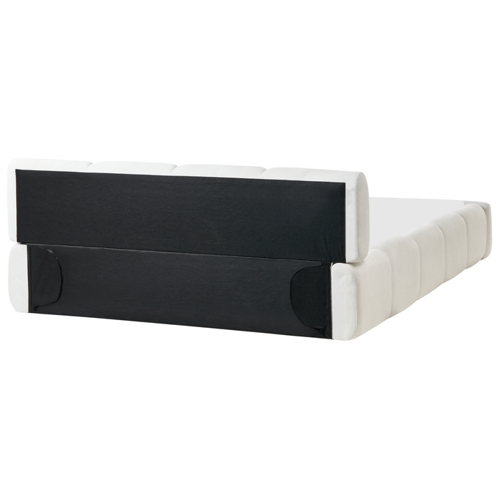 Beliani-ORVILLE-Tweepersoonsbed-Gebroken wit-160 x 200 cm-Polyester