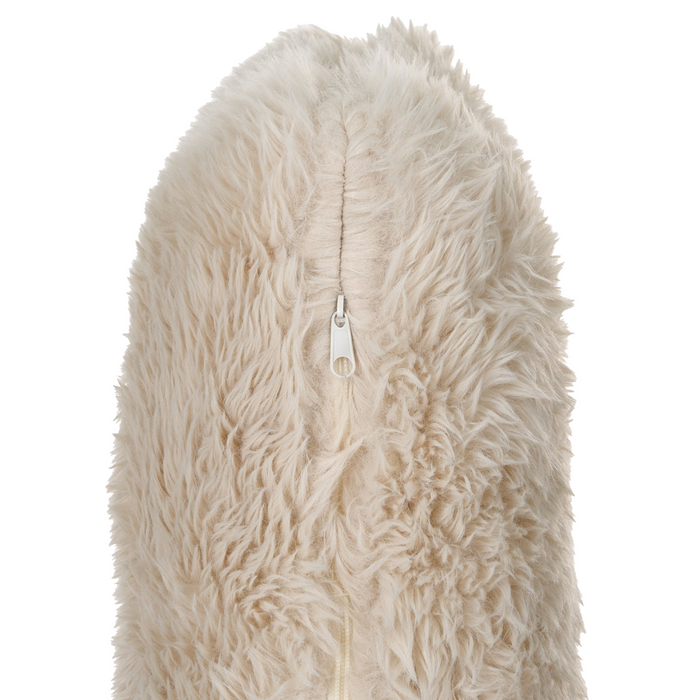 Beliani - SKOVDE - Fauteuil - Lichtbeige - Kunstbont