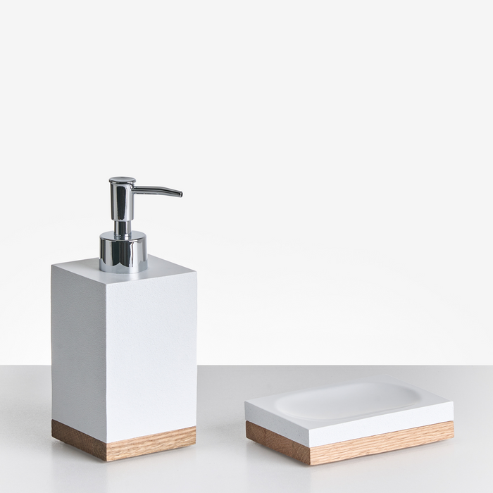 Beliani - TAPICHE - Badkameraccessoireset - Wit - Polyresin