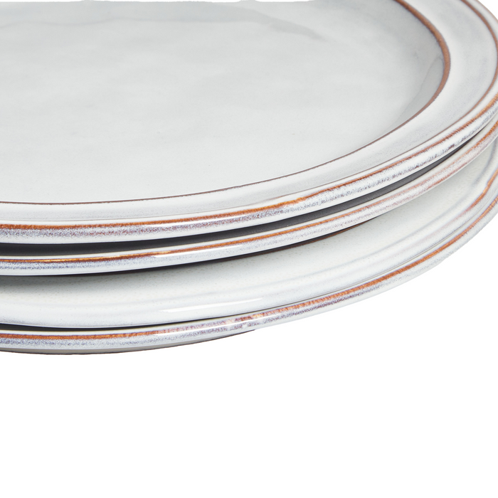 Beliani - CHIVES - Serviesset 24 delig - Lichtgrijs - Steengoed