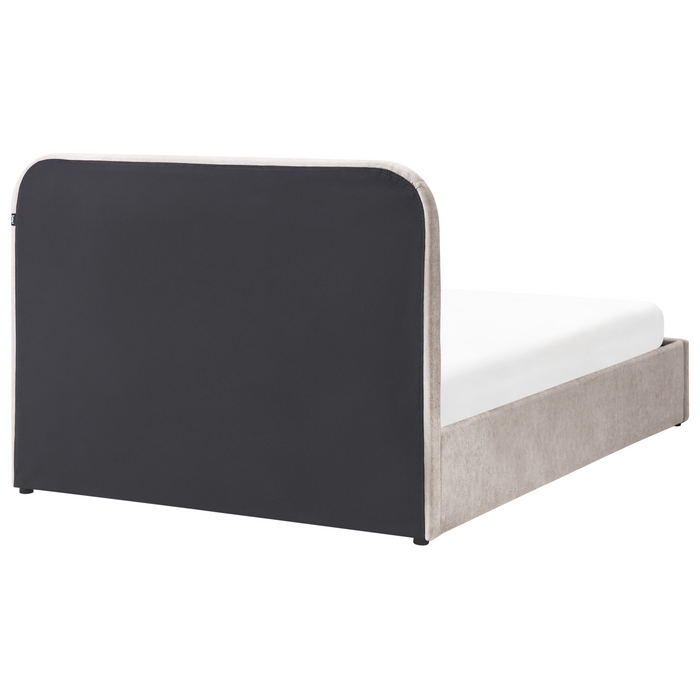 Beliani-CHALLANS-Bed met opbergruimte-Beige-140 x 200 cm-Polyester