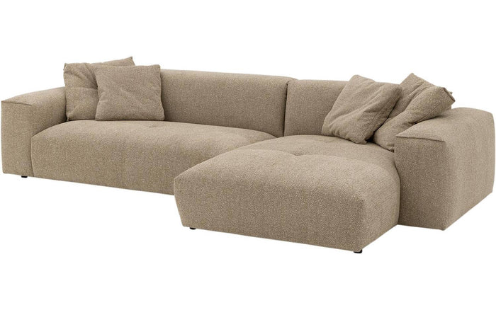 Goossens Loungebank Lago, 3,5 arm links + chaise longue rechts