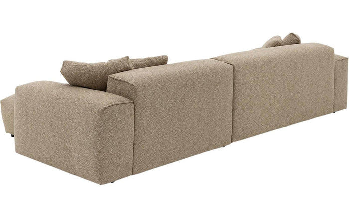 Goossens Loungebank Lago, 3,5 arm links + chaise longue rechts