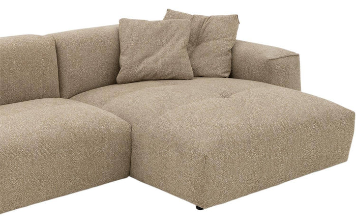 Goossens Loungebank Lago, 3,5 arm links + chaise longue rechts