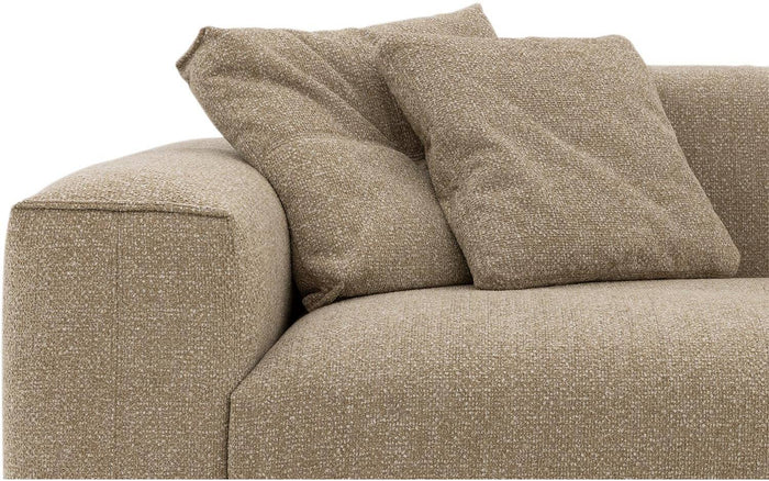 Goossens Loungebank Lago, 3,5 arm links + chaise longue rechts