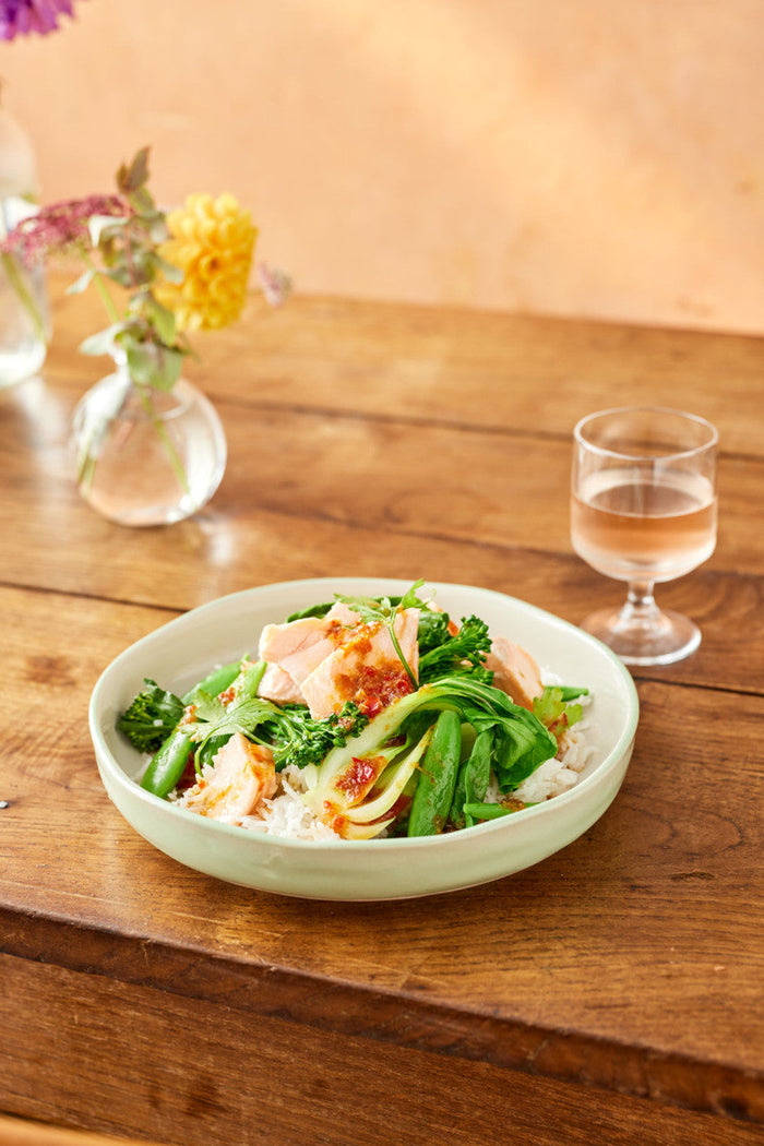 Jamie Oliver Diepe borden | Pasta borden Big Love Groen Ø 22 cm - 4 stuks