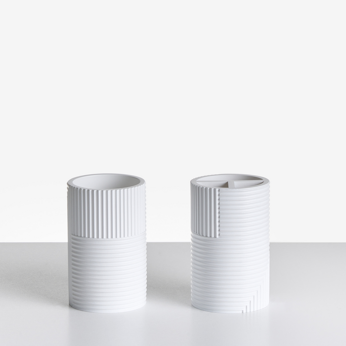 Beliani - SEPAHUA - Badkameraccessoireset - Wit - Polyresin