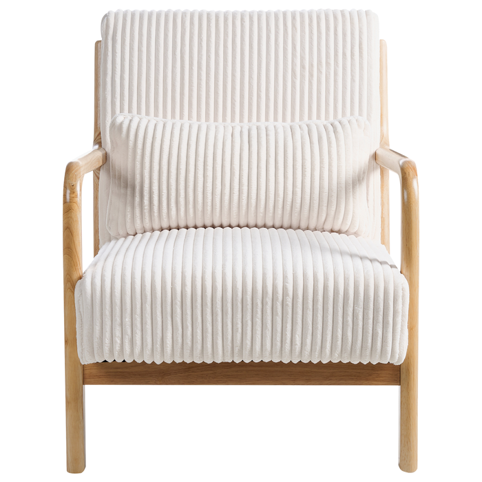 Beliani - SORSELE - Bureaustoel - Wit - Corduroy