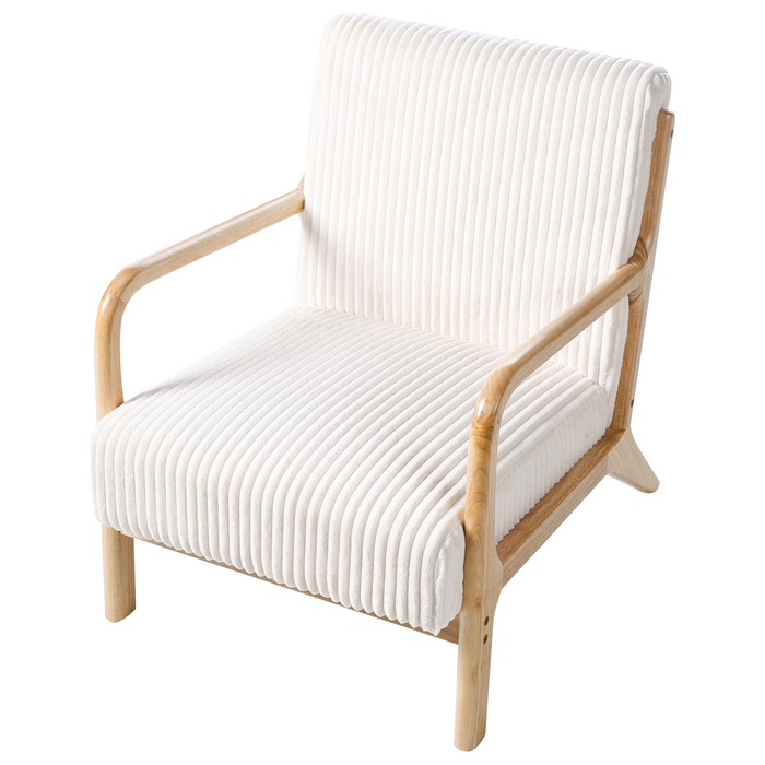 Beliani - SORSELE - Bureaustoel - Wit - Corduroy