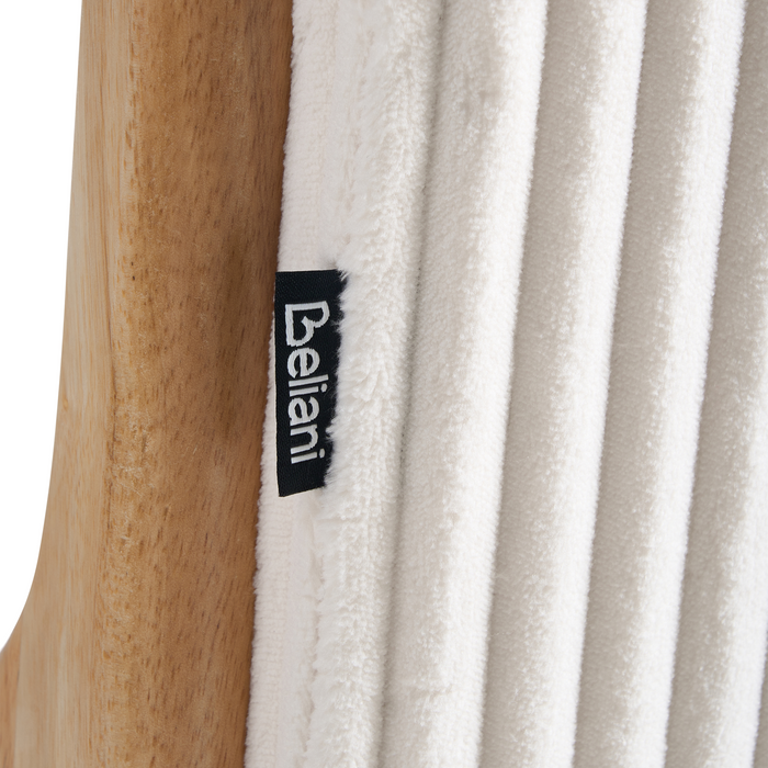 Beliani - SORSELE - Bureaustoel - Wit - Corduroy