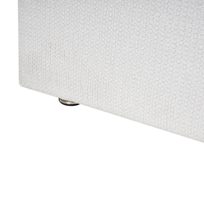 Beliani-TARASCON-Tweepersoonsbed-Lichtbeige-140 x 200 cm-Stof