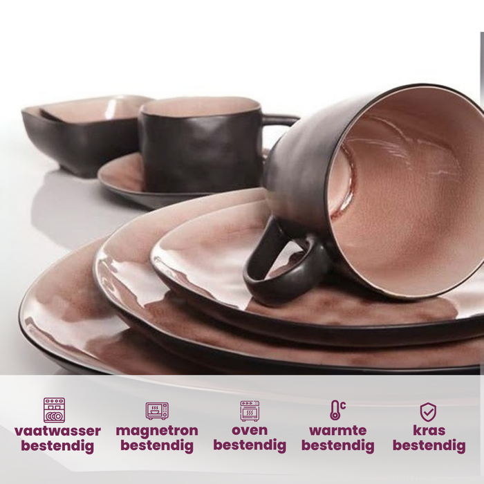 Cosy & Trendy Schotels Laguna Old Rose ø 15 cm - 4 Stuks