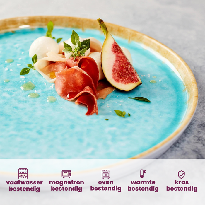 Cosy & Trendy Pizzaborden | Onderborden - Laguna Azzurro ø 31 cm - 4 Stuks