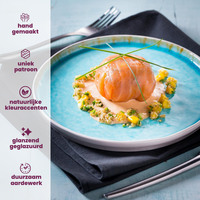 Cosy & Trendy Pizzaborden | Onderborden - Laguna Azzurro ø 31 cm - 4 Stuks