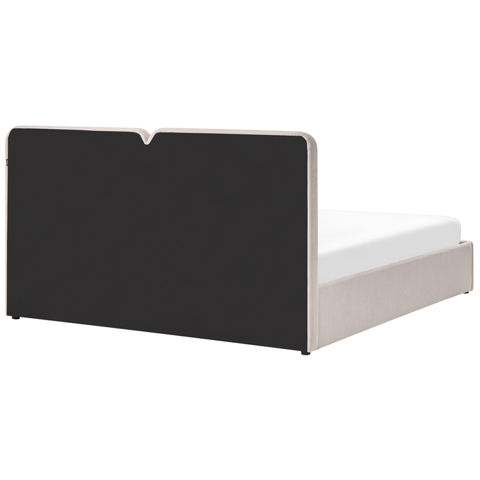 Beliani-ARBOIS-Bed met opbergruimte-Beige-180 x 200 cm-Polyester