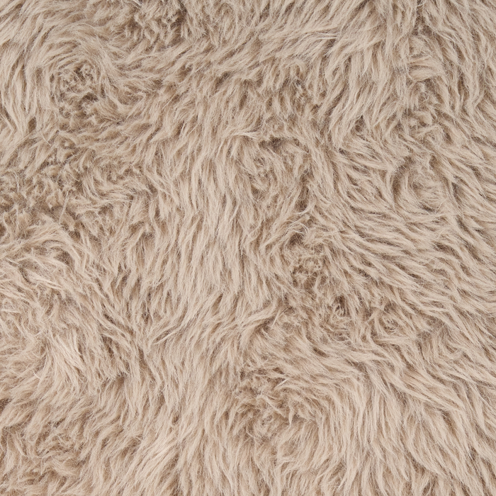 Beliani - KISA - Fauteuil - Taupe - Kunstbont