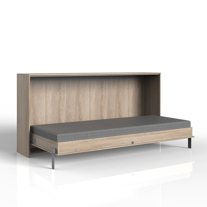 Calicosy - Opklapbaar Bed - 1 Persoon - H105 cm - Eikenlook