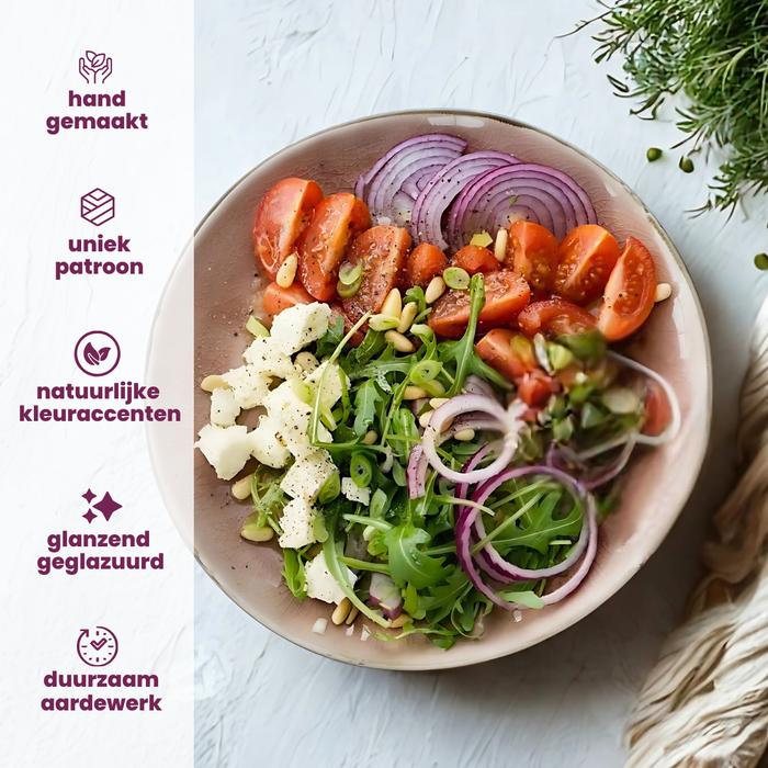 Cosy & Trendy Schotels Laguna Old Rose ø 14 cm - 4 Stuks