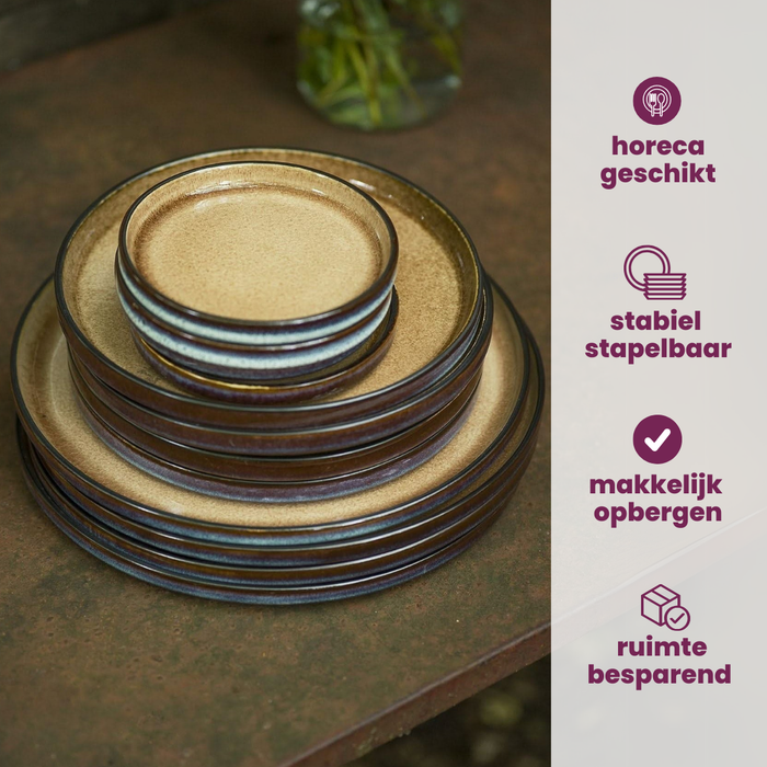 Cosy & Trendy Schotels Quintana Green ø 12 cm - 4 Stuks