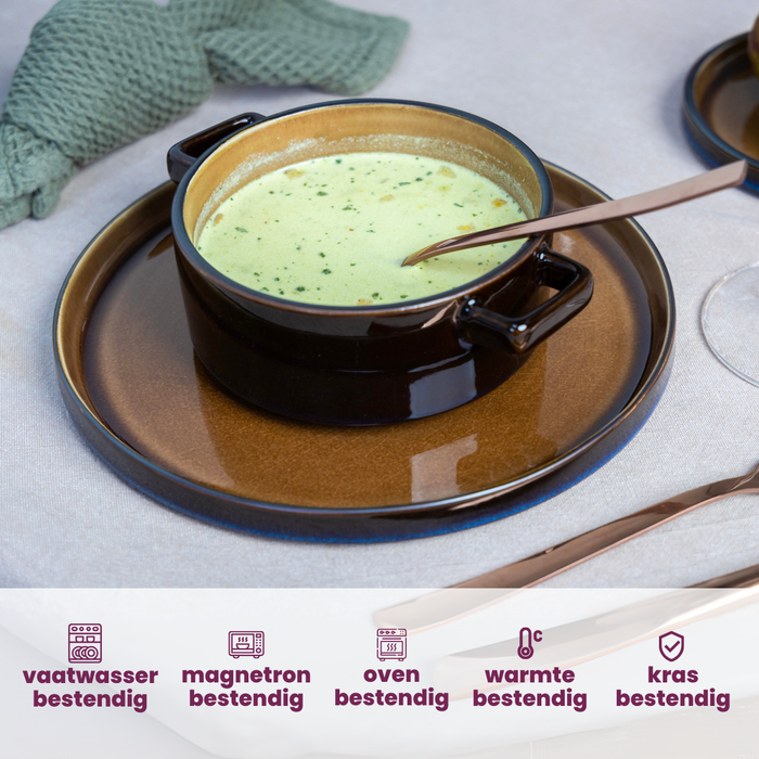 Cosy & Trendy Soepkommen | Kommen - Quintana Green ø 13 cm | 450 ml - 4 Stuks